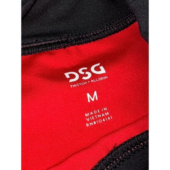 DSG Tank Top Womens Size M Red Purple Athletic Mock Neck Performance Fitness - Picture 3 of 7